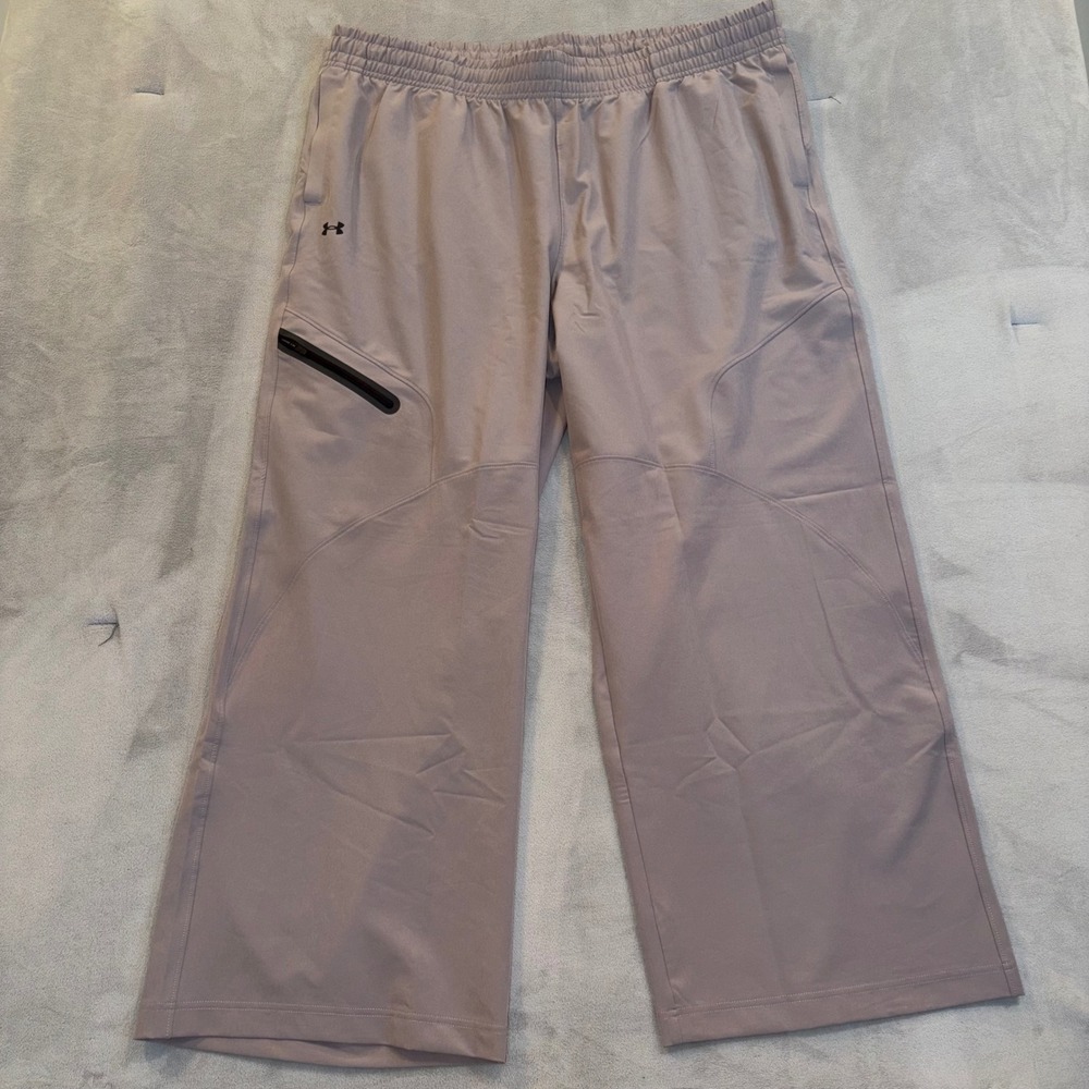 Under Armour Unstoppable Woven Wide Leg Pants Mauve 2XL 1388857-AVY